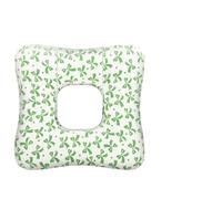 Cuscino Piercing Cuscino for piercing all'orecchio Cuscini for dormire laterali in cotone tipo O dal design cavo a ciambella morbido e confortevole for l'ufficio di viaggio a casa(Green)