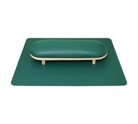 Cuscino poggiabraccia per manicure, Arm Rest For Nails Nail Art Cushion Mat Set Table Holder For Salon Use Multicolor(Green)