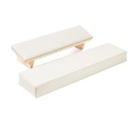 Cuscino poggiabraccia per manicure, Poggiabraccio for unghie 2 pezzi Cuscino poggiamano multicolore poggiapiedi smussato for supporto(Milk yellow)