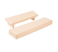 Cuscino poggiabraccia per manicure, Poggiabraccio for unghie 2 pezzi Cuscino poggiamano multicolore poggiapiedi smussato for supporto(Milk tea)