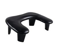 Cuscino poggiabraccia per manicure, U Shape Nail Arm Rest Stand Multicolor(Black)