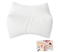 Cuscino Poggiamano per Manicure, Cuscinetto Poggiatesta Manicure Nail Art Design Salone Accessorio di bellezza Soft PU Bracciolo Poggia Mano per Unghie (White)