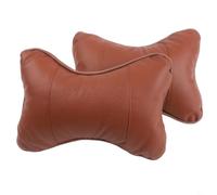 Cuscino poggiatesta e collo per seggiolino auto a forma di osso con cinghia elastica integrata per un montaggio stabile sui sedili dell'auto (marrone)