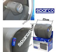 Cuscino poggiatesta sedile anteriore conducente auto in pelle grigio Sparco s...