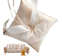 Cuscino Portafedi Cuscino per Fedi Nuziali Anello Nuziale Cuscino come per Anelli Nuziali per Proposte di Matrimonio, Cerimonie Forniture per La Decorazione della Festa Nuziale（15x15cm）