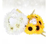 Cuscino Portafedi Nuziali Cuscinetto Sundate Finte Fiore Nuziale