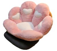 Cuscino Portatile a Forma di Zampa di Orsetto, Morbido e Soffice, Ideale per Sedia, Scrivania, Camera da Letto, Dormitorio e per L'Uso Quotidiano da Studente(Pink)