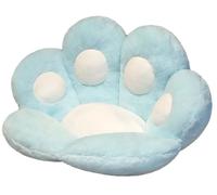 Cuscino Portatile a Forma di Zampa di Orsetto, Morbido e Soffice, Ideale per Sedia, Scrivania, Camera da Letto, Dormitorio e per L'Uso Quotidiano da Studente(Blue A)