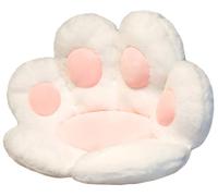Cuscino Portatile a Forma di Zampa di Orsetto, Morbido e Soffice, Ideale per Sedia, Scrivania, Camera da Letto, Dormitorio e per L'Uso Quotidiano da Studente(White)