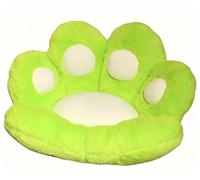 Cuscino Portatile a Forma di Zampa di Orsetto, Morbido e Soffice, Ideale per Sedia, Scrivania, Camera da Letto, Dormitorio e per L'Uso Quotidiano da Studente(Green B)