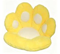 Cuscino Portatile a Forma di Zampa di Orsetto, Morbido e Soffice, Ideale per Sedia, Scrivania, Camera da Letto, Dormitorio e per L'Uso Quotidiano da Studente(Yellow)