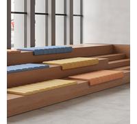 Cuscino portatile per scale e gradini, impermeabile, antiscivolo, in schiuma ad alta densità, per uso interno ed esterno, ideale per leggere e guardare eventi