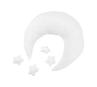 Cuscino Posa per Fotografia Neonatale a Stella, Bianco | Velluto e Poliestere, Morbido e Delicato sulla Pelle, per Studio Professionale e Momenti Milestone