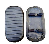 Cuscino posteriore per bicicletta in pelle PU per bici elettriche con kit di montaggio per schienale, compatibile con la maggior parte dei sedili montati su rack (A)