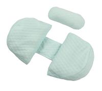 Cuscino premaman, cuscino ergonomico rimovibile a forma di U per la vita domestica Cuscino a cuneo per gravidanza per le donne (Blu)