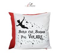 Cuscino Quadrato 40cm x 40cm Solo chi Sogna può Volare Peter Pan per la casa