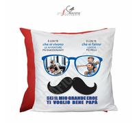 Cuscino Quadrato Festa del Papà SEI il Mio GRANDE EROE idea regalo