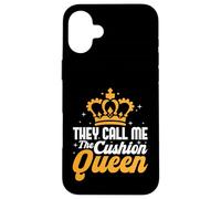 Cuscino Queen Crown Design Custodia per iPhone 16 Plus