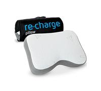 Cuscino Re-Charge Intense, ortopedico ergonomico per la cervicale | Per dormire sul fianco, memory foam con carbone attivo di bambù, innovativa tecnologia per un sonno più profondo