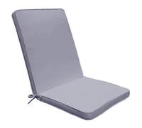 Cuscino Real Medio 90x40x4 cm in Poliestere Grigio