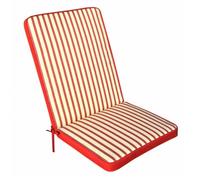 Cuscino Real Medio 90x40x4 cm in Poliestere Rosso