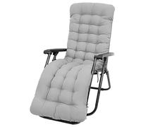 Cuscino reclinabile spesso tutto l'anno per sedie a dondolo Zero Seats divani sedie in rattan tappetini & Bay - Comodo tappetino grigio.