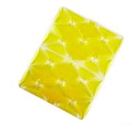 Cuscino refrigerante estivo portatile per uso esterno, resistente all'usura, PTU per tappetino PCM, design leggero, non necessita di acqua (giallo)