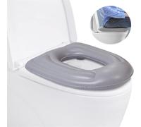 Cuscino regolabile gonfiabile per sedile WC con ventose per adulti, anziani e persone della terza età, per alleviare il