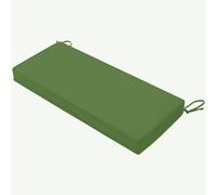 Cuscino Replacement per Divani da Esterno Impermeabile, Materassino Seduta con Fodera Lavabile e Lacci, per Panche, Altalene, Poltrone da Giardino e Arredo Patio(Grass green,122x46x8cm/48x18x3In)