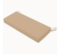 Cuscino Replacement per Divani da Esterno Impermeabile, Materassino Seduta con Fodera Lavabile e Lacci, per Panche, Altalene, Poltrone da Giardino e Arredo Patio(Khaki,119x38x5cm/47x15x2In)