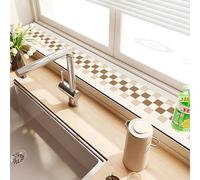 Cuscino rettangolare per davanzale con superficie assorbente | anima soffice, fondo stabile, pensato per angoli lettura e zone relax A-03, 110x15cm