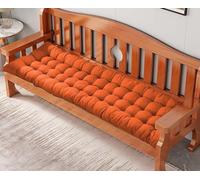 Cuscino rettangolare per panca da esterno, spessore 8 cm, in cotone, per 2 o 3 posti, per dondolo da giardino, patio, casa, cucina, uso interno (150 x 50 cm)