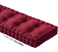 Cuscino Rettangolare Spesso 10 cm per Panca da Interno/Esterno 2/3 Posti per Finestre A Bovindo Giardino Patio Sedie Lunghe Altalene E Mobili da Veranda (Bordeaux 40X180 cm)