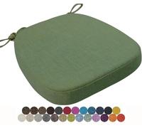 Cuscino rialzo 40 x 38 x 3 cm, imbottitura in schiuma spessa con rivestimento rimovibile e lacci di sicurezza, cuscino resistente per interni ed esterni, casa, patio