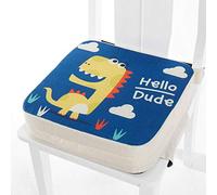 Cuscino Rialzo da Sedia per Bambini, Enhome Smontabile Regolabile Cuscino Alzasedia Comodo e Facile da Pulire Seggioloni Cuscino Seduta per Sedia da Giardino (dinosauro,40x40x10cm)