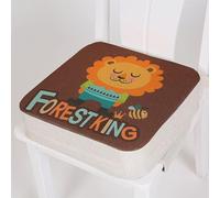 Cuscino Rialzo da Sedia per Bambini, Enhome Smontabile Regolabile Cuscino Alzasedia Comodo e Facile da Pulire Seggioloni Cuscino Seduta per Sedia da Giardino (Leone,40x40x10cm)
