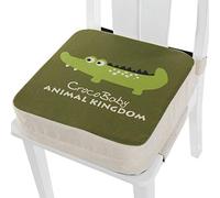 Cuscino Rialzo da Sedia per Bambini, Enhome Smontabile Regolabile Cuscino Alzasedia Comodo e Facile da Pulire Seggioloni Cuscino Seduta per Sedia da Giardino (coccodrillo,40x40x10cm)
