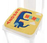 Cuscino Rialzo da Sedia per Bambini, Enhome Smontabile Regolabile Cuscino Alzasedia Comodo e Facile da Pulire Seggioloni Cuscino Seduta per Sedia da Giardino (dinosauro,40x40x5cm)