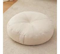 Cuscino rialzo extra spesso, rotondo/quadrato, 15 cm, 100% cotone, per poltrona, ufficio, auto, sedia a rotelle, ideale per anziani e comfort post-operatorio (beige, 50 x 50 cm)