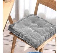 Cuscino rialzo per poltrona, Square Round Chair Cushion Seat Pad 40x40cm To 50x50cm 8-10cm Multicolor For Indoors Outdoors(Grey,A-50x50x10cm)