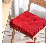 Cuscino rialzo per poltrona, Square Round Chair Cushion Seat Pad 40x40cm To 50x50cm 8-10cm Multicolor For Indoors Outdoors(Red,A-45x45x10cm)