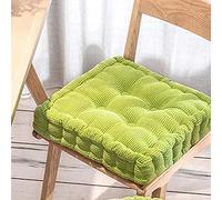 Cuscino rialzo per poltrona, Square Round Chair Cushion Seat Pad 40x40cm To 50x50cm 8-10cm Multicolor For Indoors Outdoors(Green,A-50x50cm)