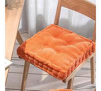 Cuscino rialzo per poltrona, Square Round Chair Cushion Seat Pad 40x40cm To 50x50cm 8-10cm Multicolor For Indoors Outdoors(Orange,A-45x45cm)