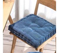 Cuscino rialzo per poltrona, Square Round Chair Cushion Seat Pad 40x40cm To 50x50cm 8-10cm Multicolor For Indoors Outdoors(Navy,A-45x45x10cm)