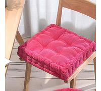 Cuscino rialzo per poltrona, Square Round Chair Cushion Seat Pad 40x40cm To 50x50cm 8-10cm Multicolor For Indoors Outdoors(Pink,A-50x50cm)