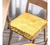 Cuscino rialzo per poltrona, Square Round Chair Cushion Seat Pad 40x40cm To 50x50cm 8-10cm Multicolor For Indoors Outdoors(Yellow,A-45x45cm)