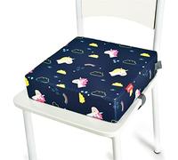 Cuscino Rialzo Sedia per Bambini, Chickwin Baby Toddler Cuscino Alzasedia Smontabile Regolabile Lavabile Portatile Booster Sedile per Tavolo da Pranzo (32x32x8cm,Estrella lunar)