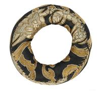 Cuscino ricamato a mano in broccato di seta per campana tibetana con motivo nuvole di buon auspicio, panno di cotone, diversi colori disponibili per (8 cm)