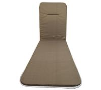 G100D6 CUSCINO PER LETTINO 185x55x2,5cm TORTORA CASA GIARDINO MADE IN ITALY FABO