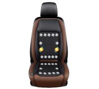 Cuscino Rinfrescante for Auto, Coprisedile Rinfrescante for Auto con Massaggio, 24 Ventole Silenziose, 3 velocità Regolabili, Dispositivo di Raffreddamento for La Guida(Coffee,24V)